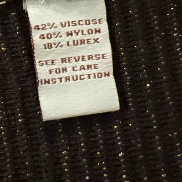 La Cite Sleeveless Gold/black bodycon Shimmery Cross-Back cocktail Mini Dress M - Picture 6 of 6